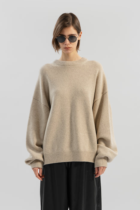 Lamb’s Wool Crew Neck Knit_Lime
