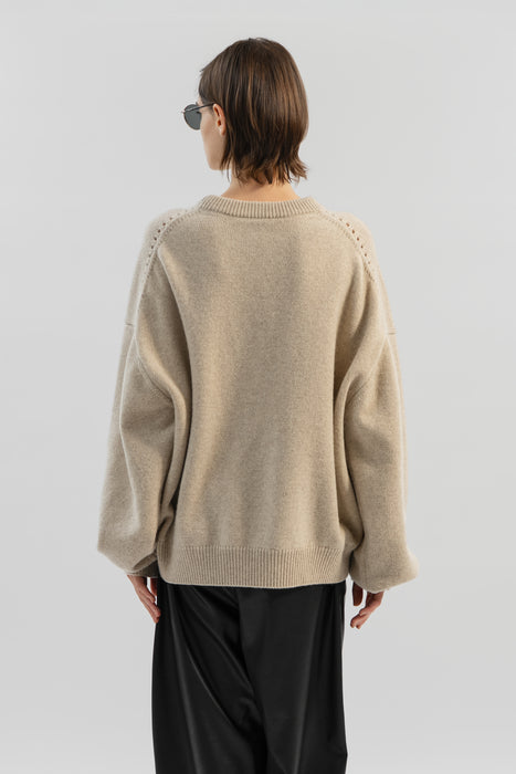 Lamb’s Wool Crew Neck Knit_Lime