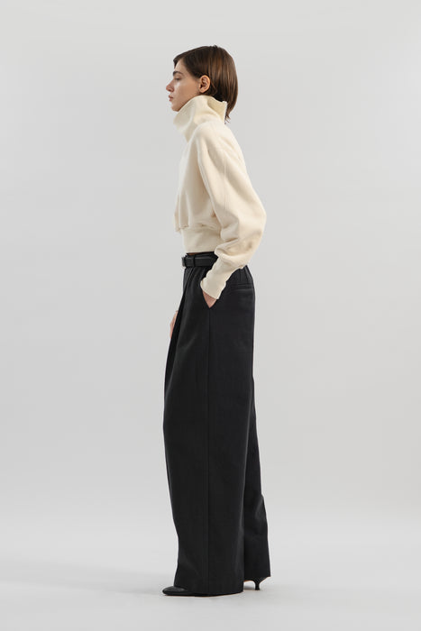 Dry Wool Trousers_Sand Beige