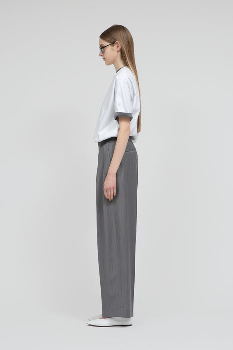 ※033-T/W Tropical Tuck Trouser_Gray