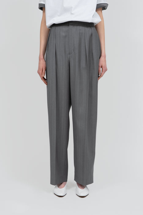 ※033-T/W Tropical Tuck Trouser_Gray