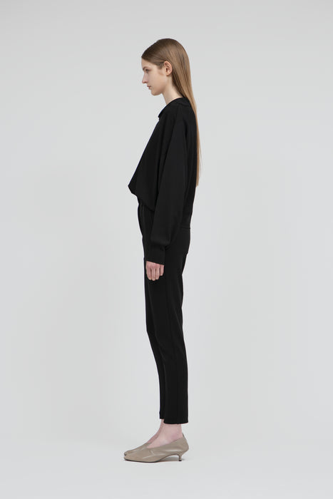 Wool Balloon Trousers_Black