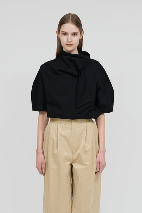 Pure Organic Cotton Blouse_Black