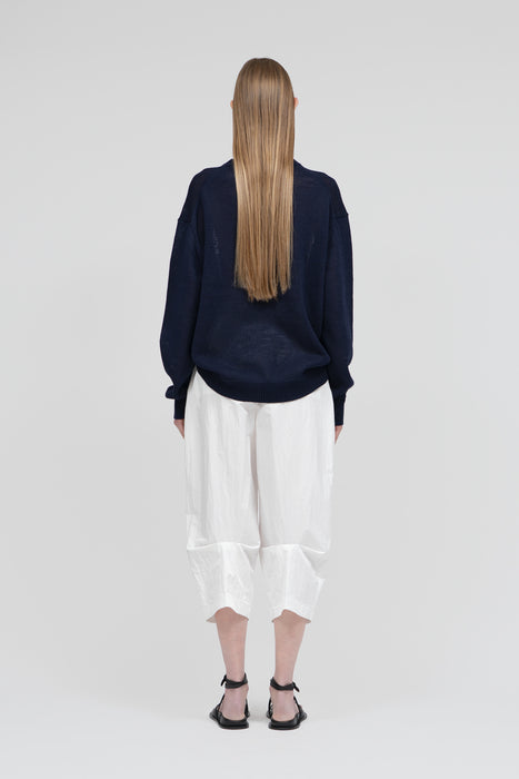 Cotton Knit P/O_Navy