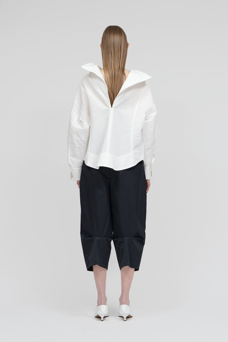 Paper Folding Blouse_White