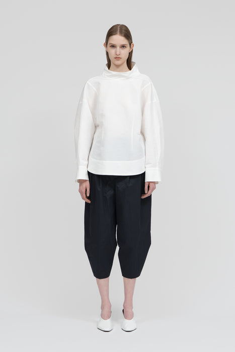 Paper Folding Blouse_Black