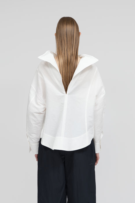 Paper Folding Blouse_Black