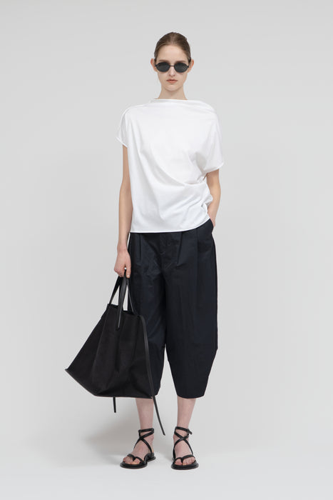 Leather Hold Thumb Sandal_Black