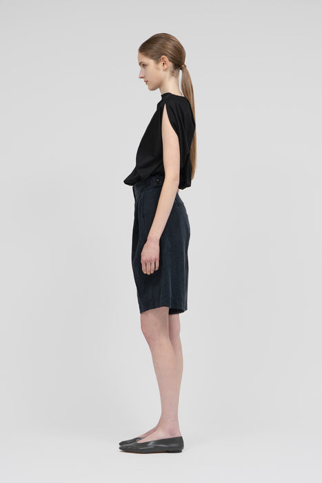 Light Sheer Half Pants_Black