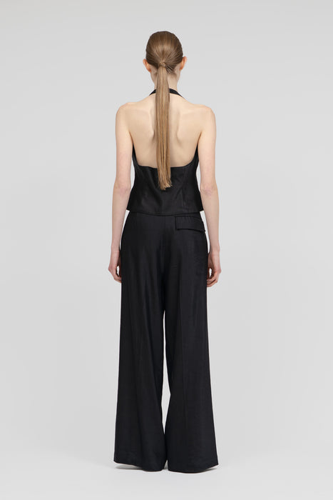 Linen Gilet_Black