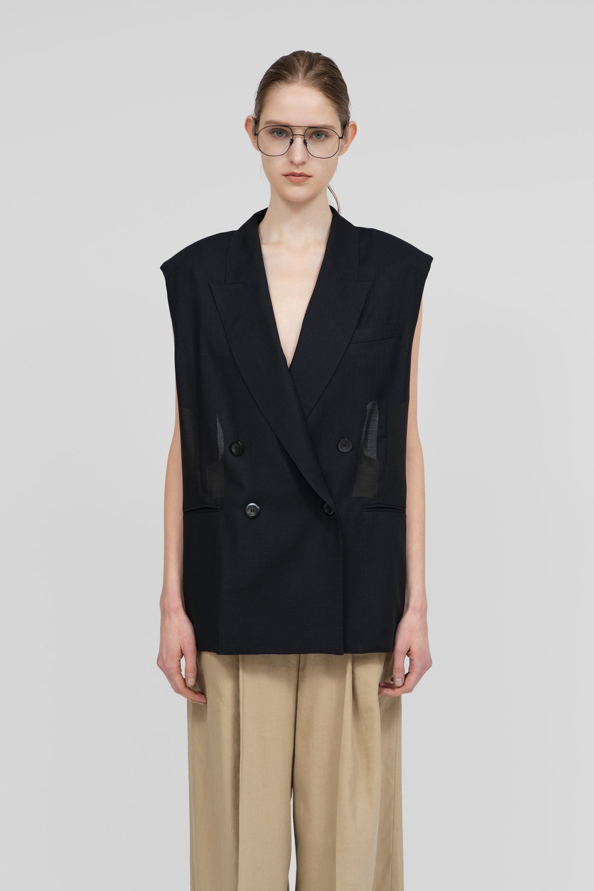 Sheer Gilet_Black– IIROT