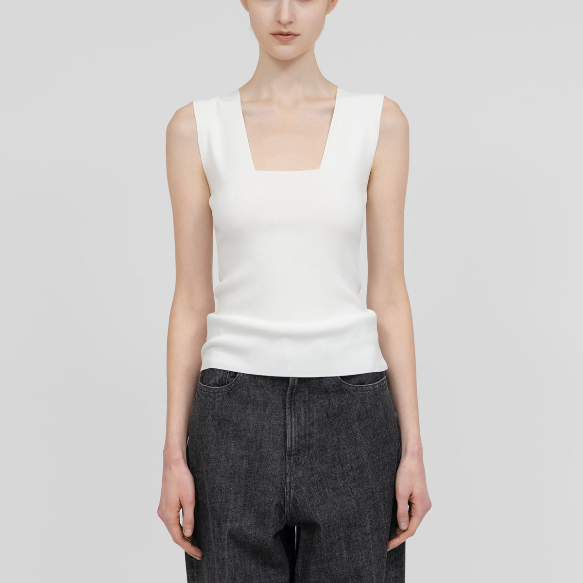 Square Knit_White– IIROT