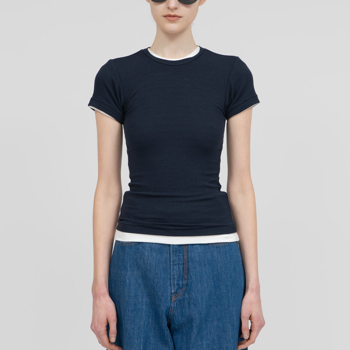 Rib Short Sleeve TS_Navy– IIROT