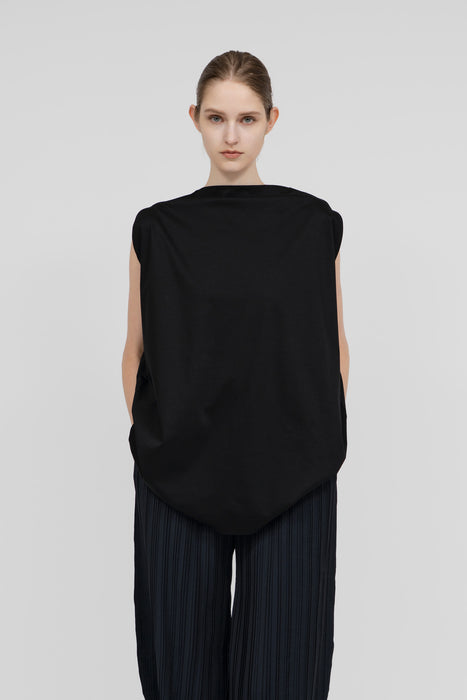 Circle Cotton Tops_Black