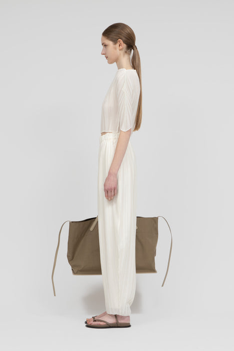 Pleats Carve Tops_White