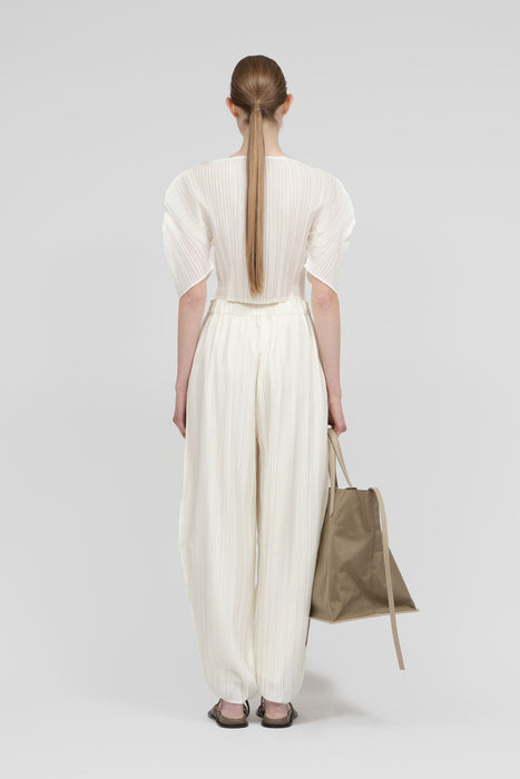 Pleats Carve Tops_White