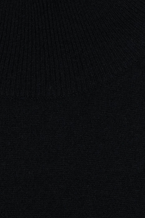Tasmania Lam Turtle Knit Dress_Black