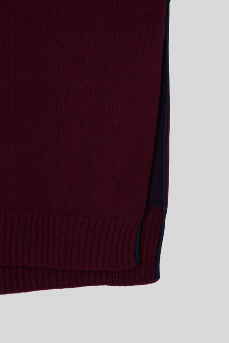 Tasmania Lam Turtle Knit_Burgundy