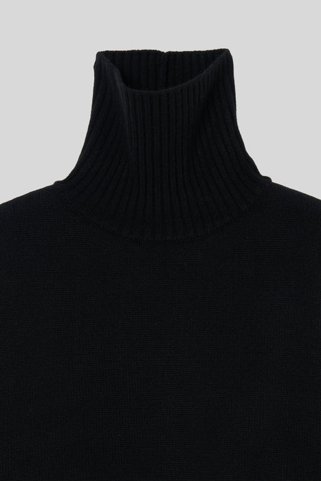 Tasmania Lam Turtle Knit_Black