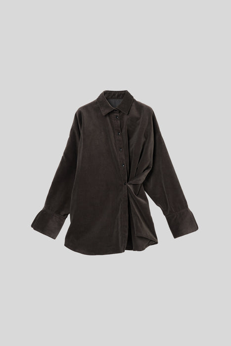 FinxCotton Corduroy Shirt_Smoky Gray