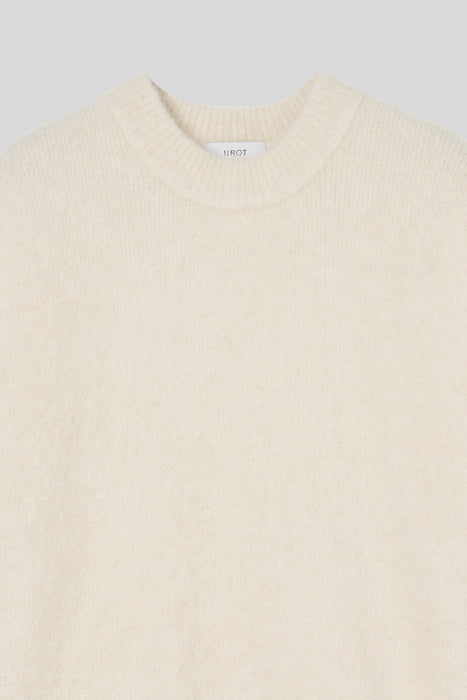 Alpaca gimmick Knit_Off White