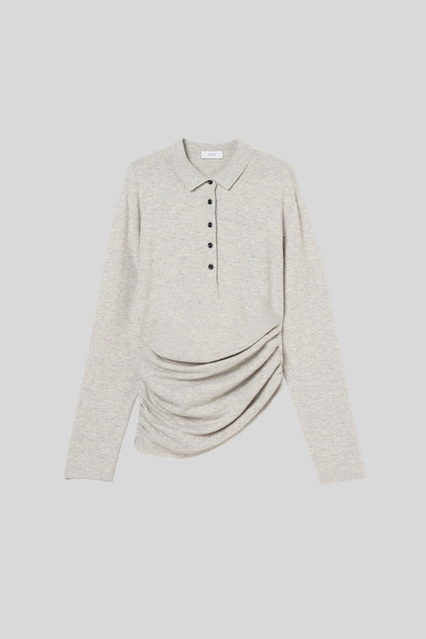 Cashmere Polo Knit_Olive