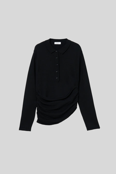 Cashmere Polo Knit_Olive