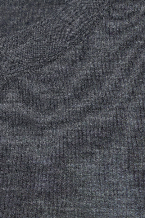 Wool Long Sleeve Tee_Middle Gray