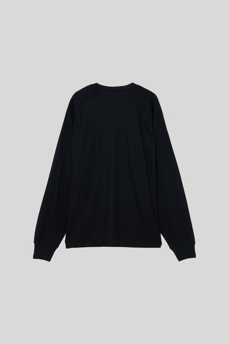 Wool Long Sleeve Tee_Black