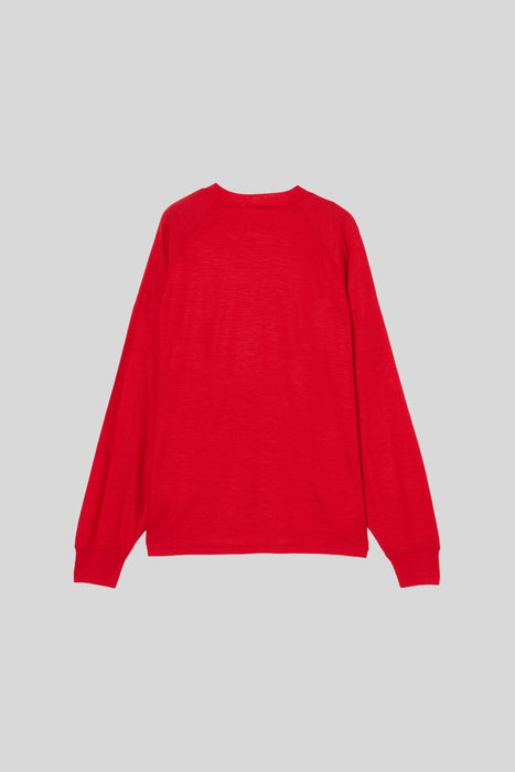 Wool Long Sleeve Tee_Red