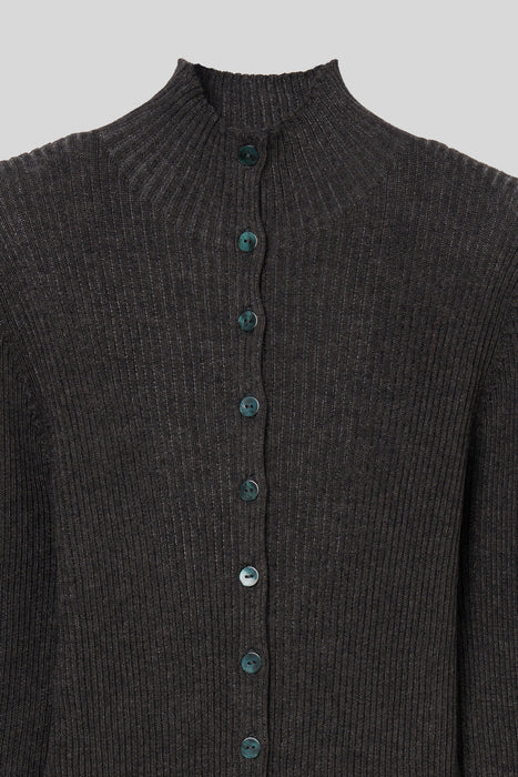 Mohair Silk Cardigan_Ash Gray