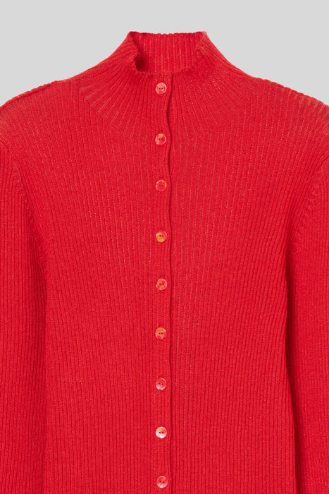 Mohair Silk Cardigan_Red