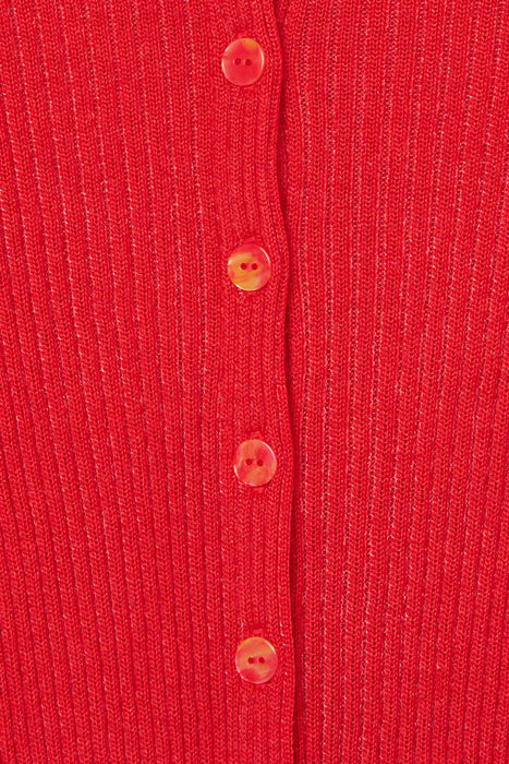 Mohair Silk Cardigan_Red