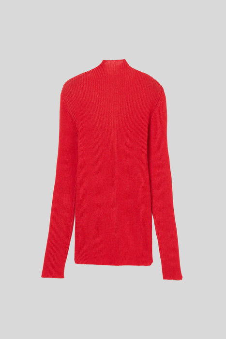Mohair Silk Cardigan_Red