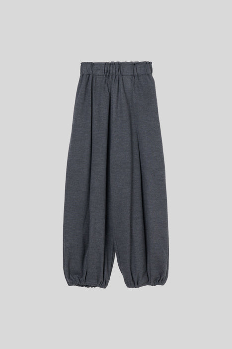Wool Balloon Trousers_Black