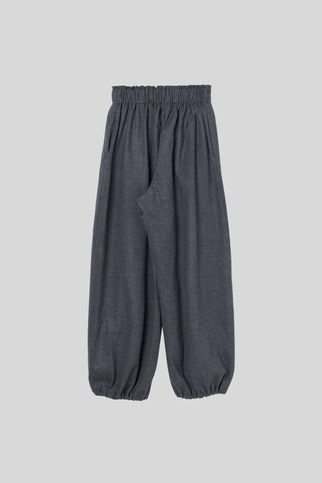 Wool Balloon Trousers_Middle gray