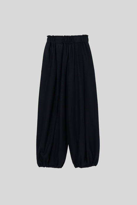 Wool Balloon Trousers_Black