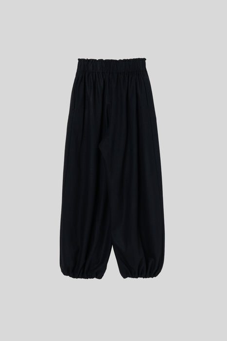 Wool Balloon Trousers_Black