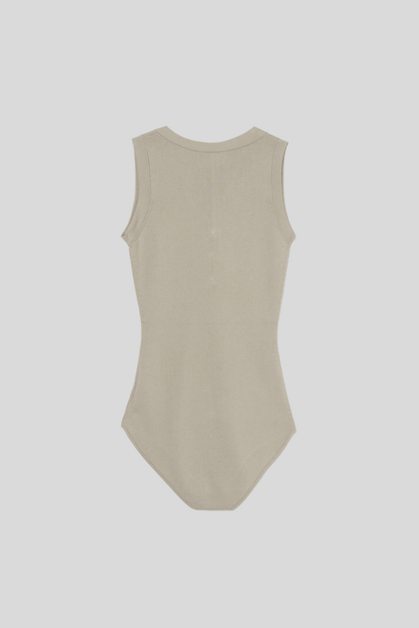 Rib Knit Body Suit_Sage