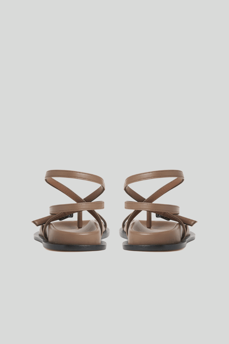Leather Hold Thumb Sandal_Tabaco