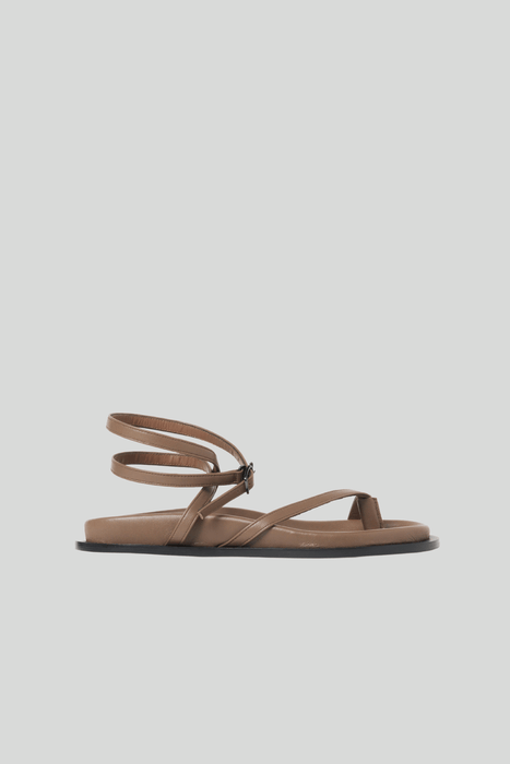 Leather Hold Thumb Sandal_Tabaco