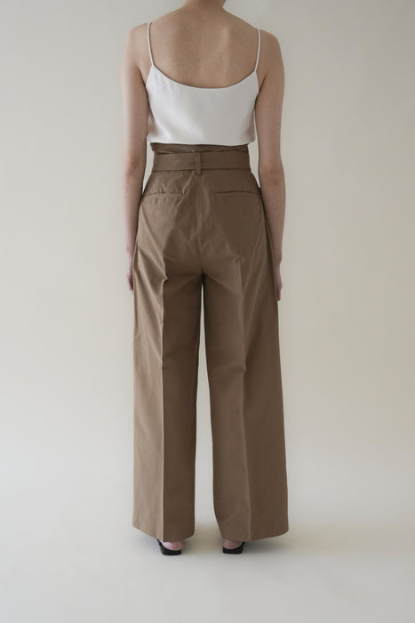 High-waisted Wide Pant_Camel