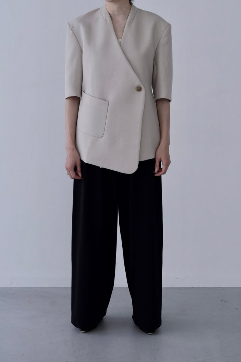 Middle Sleeve Wool Jacket_Beige– IIROT
