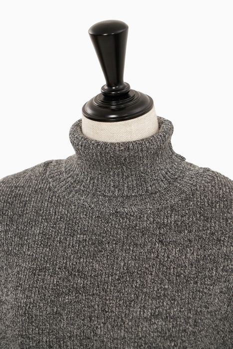 Asymmetry Wool Knit_M.Black