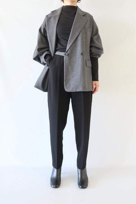 【IIROT】Wool Volume Jacket_Pin Stripe