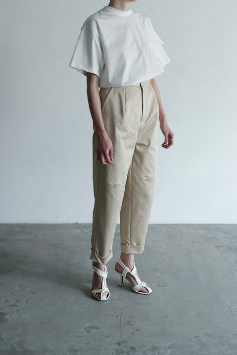 Satin Roll Up Pants_Willow