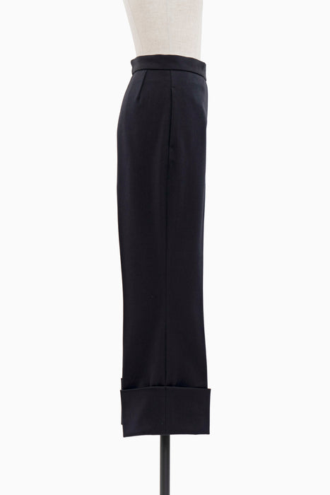 Virgine Wool Cropped Pants_Black– IIROT