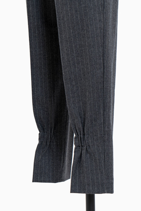 Wool Tuck Trouser_Pin Stripe