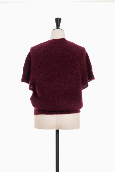Mohair Blend Knit_Wine Red