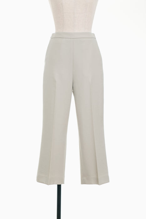 Cropped Flare Pants_Beige